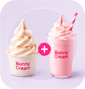 Мягкое мороженое и молочный коктейль Bunny Cream