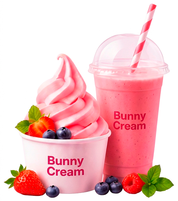 Мягкое мороженое и молочный коктейль Bunny Cream